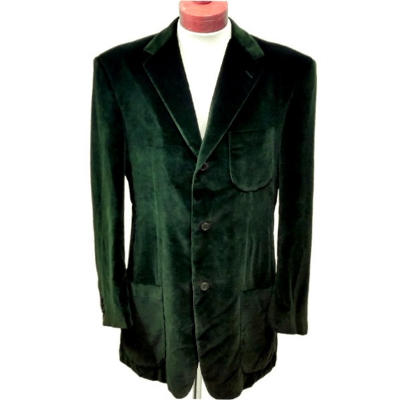 Velvet Bespoke Other - Men's Velvet Blazer Dinner Jacket Green Bespoke